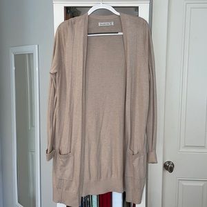 Abercrombie Tan, Long Cardigan